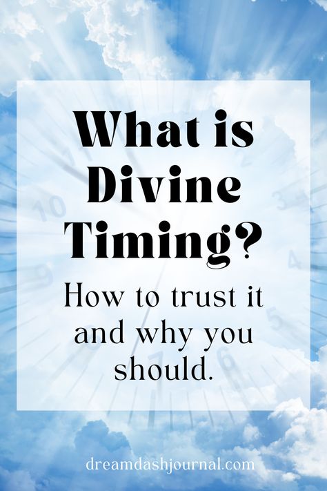 Divine timing How To Trust The Universe, Divine Timing Quotes, Divine Timing Tattoo, Manifestation Inspiration, Trust In The Universe, Trust The Timing, Trust The Universe, How The Universe Works, Divine Purpose