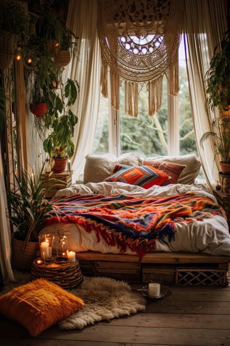 Boho Style Bedroom Decor, Color Palette Boho, Living Boho, Boho Color Palette, Boho Decorating, Bohemian Bedroom Design, Bohemian Interiors, Boho Style Bedroom, Bohemian Interior Design