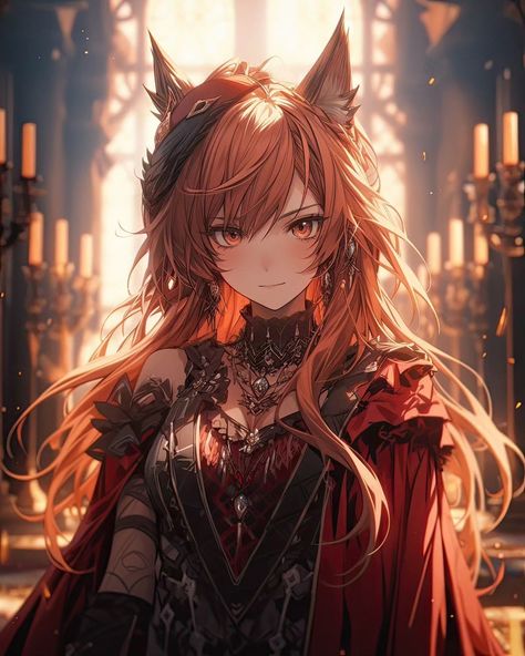 Anime Wolf Female Human, Anime Wolf Female, Fantasy Beings, Demi Human, Fox Girl, Wolf Girl, Anime Wolf, Character Ideas, Anime Character Drawing