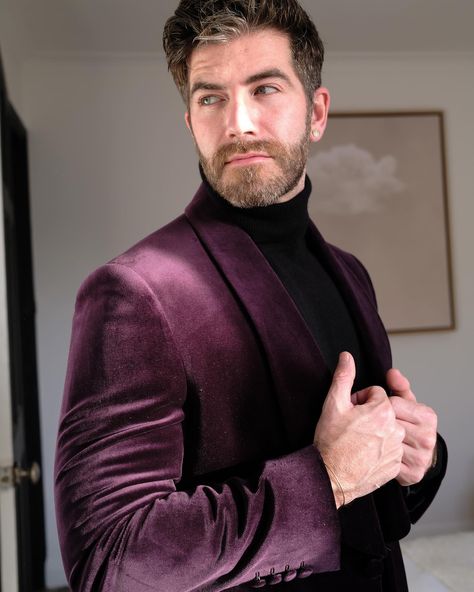 This seasons party wear with @marksandspencer Velvet amethyst violet suit jacket, mirrored black shoes, cashmere roll necks or a silk party shirt. Luxury style and beautiful materials… I just need somewhere to wear it now! #mensfashion #mensstyle #mensoutfit #mensoutfits #party #partywear #partyseason #mensclassic #menwithclass #menwithstyle #grwm #ukfashion Black Mirror, Luxury Style, Roll Neck, Uk Fashion, Party Shirts, Black Shoes, Party Wear, Suit Jacket, Violet