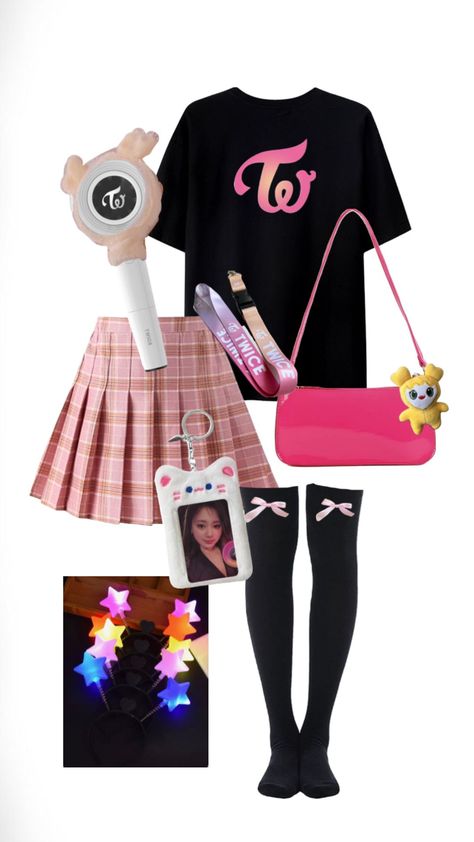 Twice concert outfit! #twice #twiceoutfit #twiceconcert #twiceconcertoutfit #kpop Twice Concert Outfit Ideas Ready To Be, Concert Outfit Twice, Twice Concert Outfit Ideas 2023, Concert Outfit Ideas 2023, Fit Moodboard, Twice Concert Outfit Ideas, Twice Concert Outfits, Twice Concert Outfit, Blackpink Disney