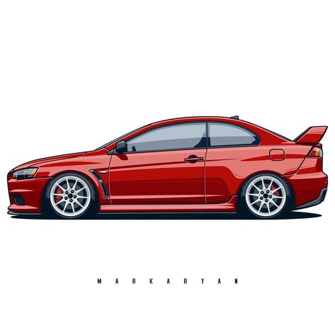 Oleg Markaryan (@oleg_markaryan) posted on Instagram • Mar 2, 2021 at 4:45pm UTC Markaryan Cars, Oleg Markaryan, Car Jdm, Automotive Illustration, Hummer Cars, Skyline R34, Evo X, Mitsubishi Evo, Auto Art