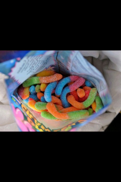 Sour gummy worms ❤ Gummy Worms Aesthetic, Trolli Gummy Worms, Worms Aesthetic, Trolli Gummy, Sour Worms, Sour Gummy Worms, Gummy Worms, Favorite Candy, Candy Shop