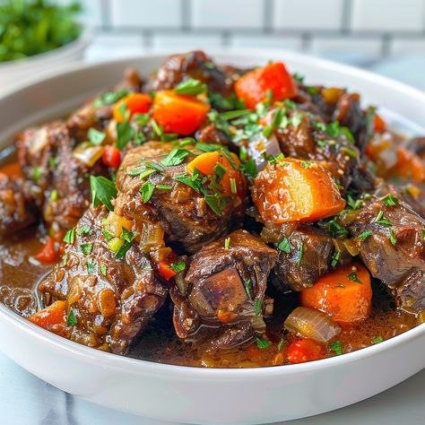 Oxtail Recipe Crock Pot Oxtail Recipe, Oxtail Soup Crockpot, Instant Pot Oxtails, Oxtails In Crockpot, Instant Pot Oxtail Recipes, Browning Sauce Recipe, Oxtail Recipes Easy, Menudo Recipe, Oxtail Recipe