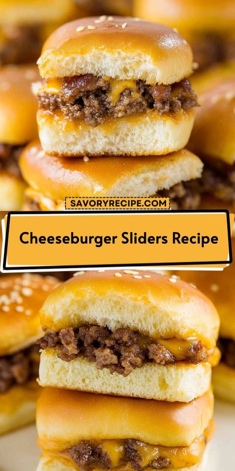 Satisfy your cravings with these cheesy, flavorful cheeseburger sliders! Made with tender ground beef and topped with fresh ingredients, they're perfect for a quick weeknight dinner or a weekend treat. A delightful twist on classic burgers, these sliders are a fantastic choice for any ground beef recipes lover! Easy Cheeseburger Sliders, Cheeseburger Sliders, Savory Recipe, Slider Recipes, Quick Weeknight Dinners, Cooking Prep, Ultimate Comfort Food, Fresh Ingredients, Dinner Rolls