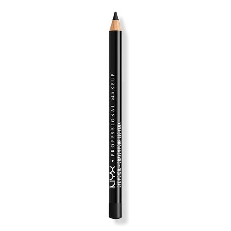 Black Slim Eye Pencil Long-Lasting Eyeliner - NYX Professional Makeup | Ulta Beauty Nyx Black Eye Pencil, Black Eyeliner Black Women, Black Waterline Eyeliner, Black Waterline Makeup, Mha Room, Nyx Eye Pencil, Nyx Eyeliner Pencil, Black Pencil Liner, Black Pencil Eyeliner