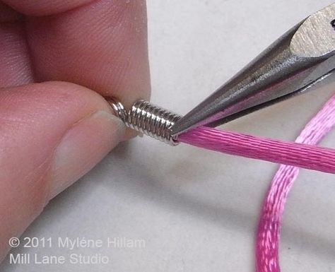 When you're working with bulky stringing materials, you need to look for ways to finish them off. These 8 ideas cover a range of different ways you can neatly and professionally finish them so that you can attach a clasp. Jewellery Making Tutorials, Leather Bracelet Tutorial, Fiber Necklace, Chain Nose Pliers, Jewelry Tips, Cord Jewelry, Cord Ends, Jewelry Techniques, Jewelry Making Tutorials