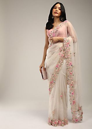 भारतीय दुल्हन संबंधी, डिजाइनर कपड़े, Simple Saree Designs, Kalki Fashion, Fashionable Saree Blouse Designs, Fancy Sarees Party Wear, Traditional Indian Dress, Simple Sarees, White Saree