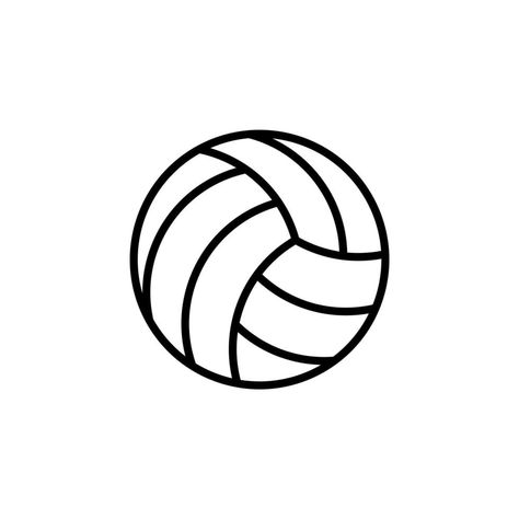 Volleyball Line Icon, Vector, Illustration, Logo Template. Suitable For Many Purposes. Volleyball Line Art, Volleyball Ball Logo, Volleyball Logos, Volleyball Icon, Wilson Aesthetic, Volleyball Vector, Logo Volleyball, Volleyball Illustration, Volleyball Drawing