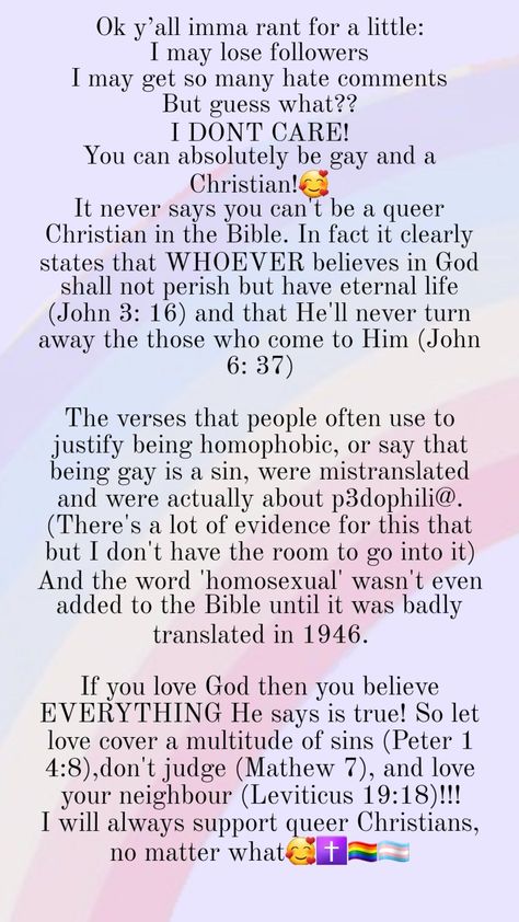 I prefer my version🥰✝️🏳️‍🌈 #lgbtq #christian Lgbtq Christian, Prayer Board, Jesus Loves Me, Eternal Life, Believe In God, Whisper Quotes, Heavenly Father, Jesus Quotes, Faith Quotes