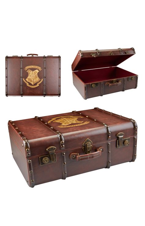 Harry Potter Suitcase, Harry Potter Trunk, Hogwarts Trunk, Trunk Suitcase, School Crest, Harry Potter Accessories, Harry Potter Merch, Harry Potter Room Decor, Harry Potter Items