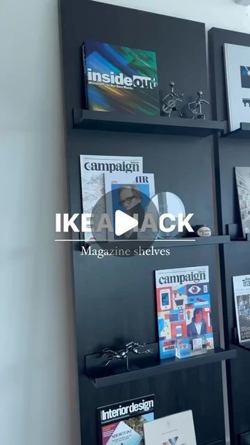 IKEA Hacks & Ideas on Instagram: "Check out the genius 📸@stepintodetail! 🌟 Transform your space with a chic magazine rack using a 200×60cm LAGKAPTEN top in black and four MOSSLANDA picture panels. 📚✨ Elevate your decor game and get inspired – visit @stepintodetail for more hacks! #DIYDecor #IKEAHack #HomeInspiration Share your own creative hacks using IKEA products and tag us for a chance to be featured. #IKEAhack #DIY #homeinspo #creativehacks #personalizeddecor #homedecor #homestyle #homedesign #empowerment #empathy #communitylove❤️" Mosslanda Picture Ledge, Ikea Picture Ledge, Ikea Book, Picture Ledges, Rental Friendly, Ikea Hack Ideas, Picture Ledge, Diy Ikea Hacks, Ikea Hackers