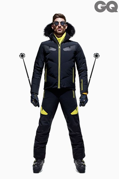 Spring Skiing Outfit, Skii Outfit, Mens Ski Clothes, Ski Fashion Men, Ski Lodge Outfit, Ski Outfit Men, Snowboard Men, Cute Ski Outfits, Mode Au Ski