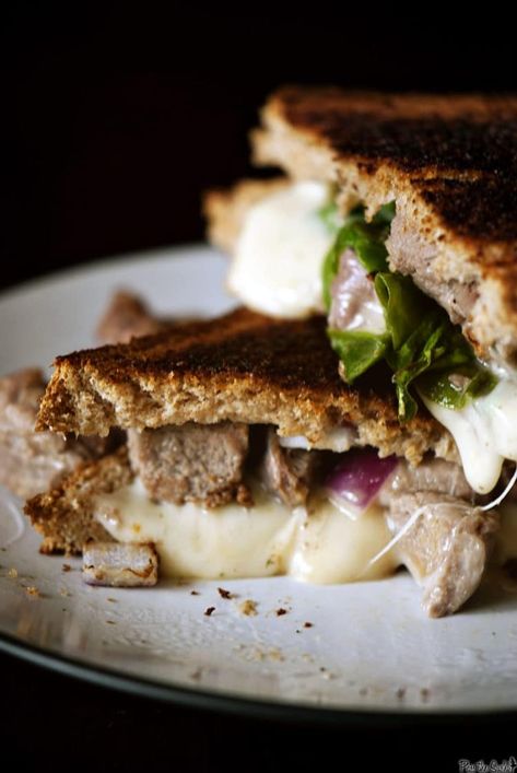 Lamb Grilled Cheese Sandwich | Kita Roberts PassTheSushi.com Yummy Grilled Cheese, Lamb Sandwich, Leftover Lamb, Sandwich Wraps Recipes, Easy Sandwich Recipes, Chicken Sandwich Recipes, Toast Sandwich, Grilled Cheese Recipes, Chicken Salad Sandwich