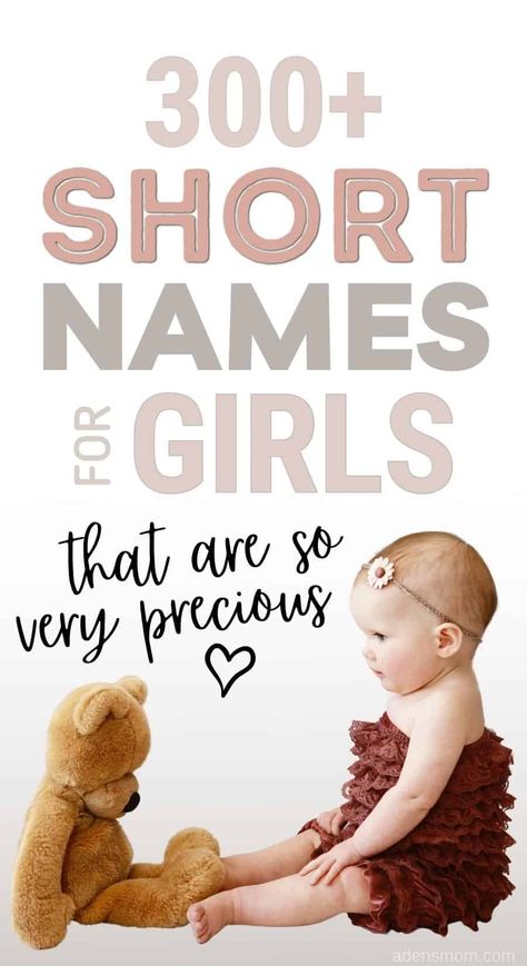 4 Letter Girl Names, Simple Girl Names, Short Girl Names, Short Baby Girl Names, Sweet Baby Girl Names, Sweet Girl Names, Baby Names Short, List Of Girls Names, Middle Names For Girls