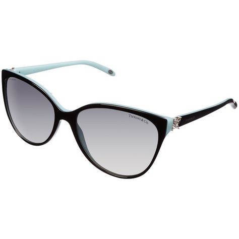 Tiffany & Co TF4089B Cat's Eye Sunglasses , Black/Blue ($340) ❤ liked on Polyvore featuring accessories, eyewear, sunglasses, glasses, plastic glasses, blue tinted sunglasses, oval sunglasses, blue cat eye sunglasses and tinted sunglasses Style Retro 90s, Look 80s, Gucci Frames, Tiffany Sunglasses, Folding Sunglasses, Flower Sunglasses, Tinted Glasses, Plastic Glasses, Blue Glasses