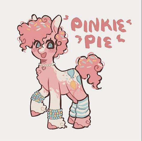 Pinkie Pie Redesign, Mlp Designs, Mlp Redesigns, My Little Pony Fanart, Mlp Oc, Mlp Fan Art, Mlp Art, Pony Art, My Little Pony Drawing