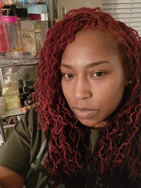 Black Cherry Locs, Micro Locs, Locs Hairstyles, Love Hair, Locs, Twist, Hair Styles, Red, Hair