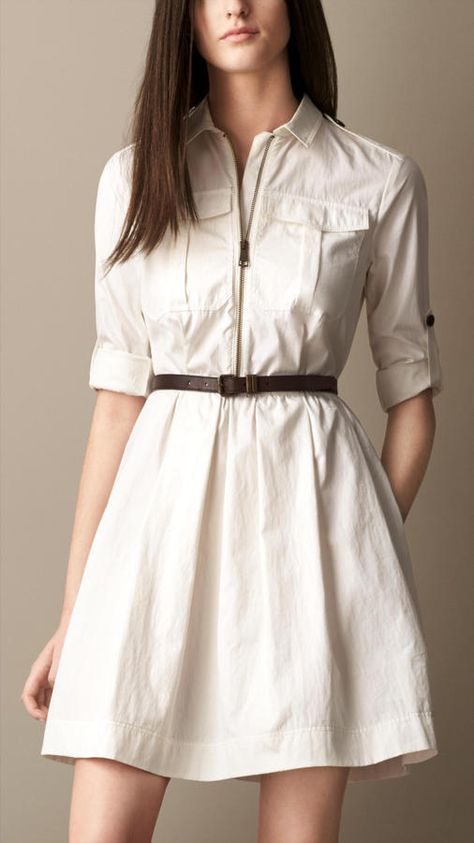 Shirt Dress with Leather Belt Dress With Leather Belt, Casual Frocks, Frock Fashion, Trendy Dress Outfits, Trendy Fashion Tops, Stylish Party Dresses, Stylish Dresses For Girls, Trendy Fashion Outfits, Fashion Attire