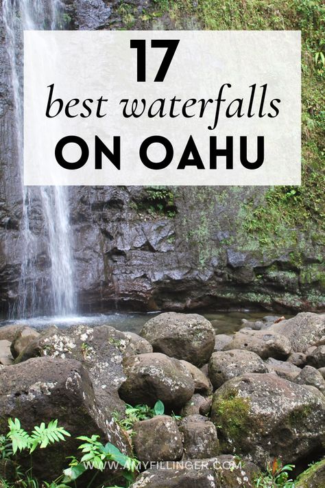 Here are the best waterfalls in Oahu and best waterfall hikes on Oahu. If you're planning a Hawaii vacation or Oahu vacation, venture out of Waikiki and check out some of the best waterfalls in Hawaii! #hawaiiwaterfalls #oahuwaterfalls #waterfallsinhawaii #hawaiitraveltips #hawaiitravelagent Oahu Hawaii Honeymoon, Best Things To Do On Oahu, Oahu Living, Honolulu Hawaii Vacation, Oahu Waterfalls, Oahu Trip, Hawaii Waterfalls, Hawaii Trip Planning, Hawaii Vacation Tips