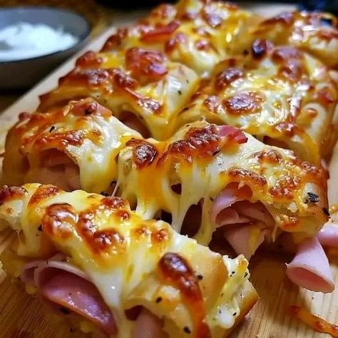 Cheese Sticks Recipe, Jet Tila, Keto Friendly Vegetables, Fried Ham, Ham Sandwich, Crescent Recipes, Rachael Ray Recipes, Canned Ham, Bite Size Appetizers