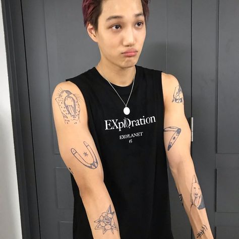 'KNOCK KNOCK!' on Twitter: "… " Exo Jongin, Exo Korean, Kim Jongdae, Exo Members, Kim Jongin, Exo Kai, Oh Sehun, Fake Tattoos, Exo K