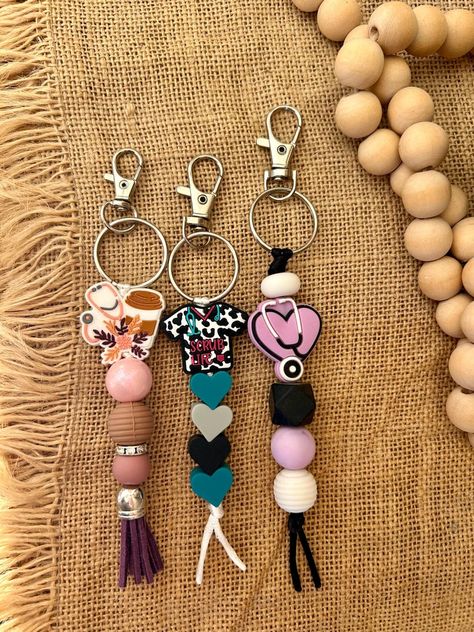 STETHOSCOPE Silicone Bead, Nurse, Doctor, Healthcare, Keychain, Scrub Life, Heart, Purple, Accessory, Birthday Gift , Friend Coworker - Etsy Silicone Beads Ideas, Silicone Bead Ideas, Silicon Beads, Silicone Bead Keychain, Birthday Gift Friend, Nurse Accessories, Rock Valley, Heart Purple, Keychain Ideas