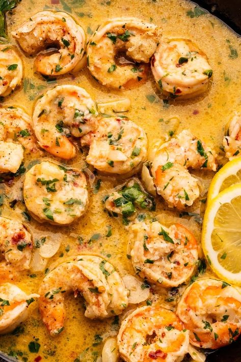 Shrimp Scampi (Served with Pasta) – A Simple Palate Shrimp Scampi Pasta Recipes, 15 Min Meals, Scampi Sauce, Shrimp Scampi Pasta, Scampi Pasta, Lemon Garlic Sauce, Dinner Party Dishes, Shrimp Scampi Recipe, Scampi Recipe