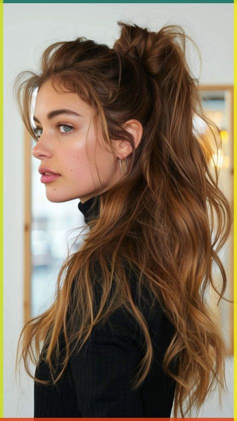 Y2k Hairstyle, Ladies Hairstyles, Stylish Ponytail, Dreadlocks Hairstyles, Water Tattoo, Y2k Hairstyles, Cute Simple Hairstyles, Work Hairstyles, High Ponytail