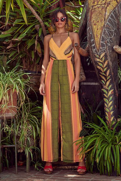 Lulus Jumpsuit, Yellow Jumpsuit, Rompers Dressy, Estilo Boho Chic, Cute Rompers, Striped Jumpsuit, Sleeveless Rompers, Hottest Fashion Trends, Mode Inspo