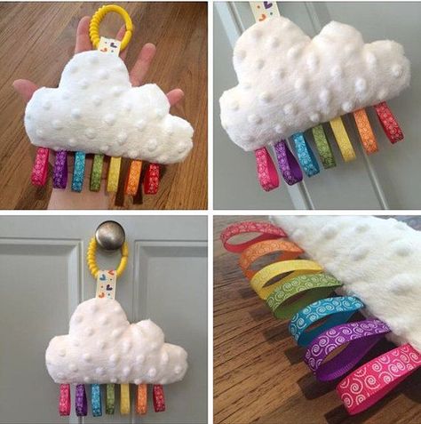 Cloud Rainbow, Projek Menjahit, Rainbow Ribbon, Diy Bebe, Pola Amigurumi, Costura Diy, Baby Sewing Projects, Baby Projects, Baby Diy