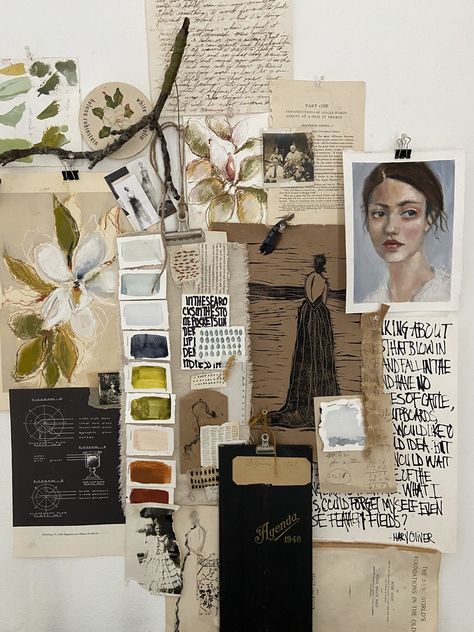 Nature Poems, Old Journal, Hygge Bedroom, Wow Photo, Collage Board, Artist Aesthetic, Mood Board Inspiration, Mood Board Design, Decoration Inspiration