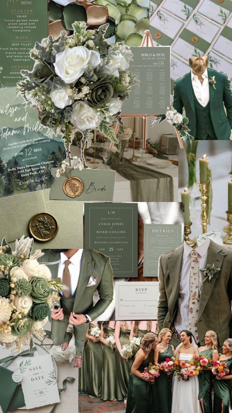 Wedding Theme Color Schemes, Wedding Theme Colors, Theme Color, Future Bride, My Themes, Future Wedding, Wedding Inspo, Wedding Colors, Olive Green