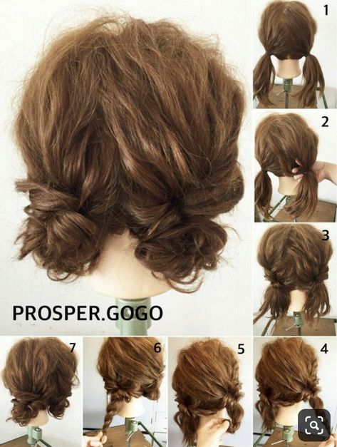 Curl Hairstyle, Long Hairstyle, Trendy Hairstyle, Easy Hairstyle, Peinados Fáciles Para Cabello Corto, Penteado Cabelo Curto, Cute Hairstyles For Short Hair, Hair Images, Aesthetic Hair