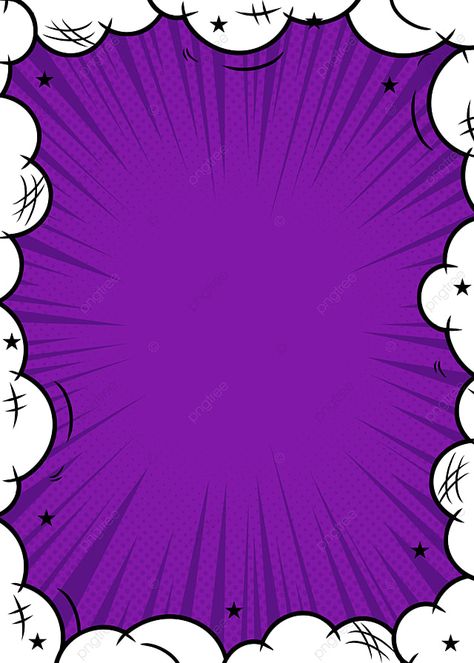 Bubble Border Retro Pop Art Style Purple Background Comic Style Art Background, Retro Style Graphic Design, Illustrator Background Design, Pop Art Background Pattern, Comic Cover Design, Retro Powerpoint, Purple And White Background, Comic Style Background, Bubble Border