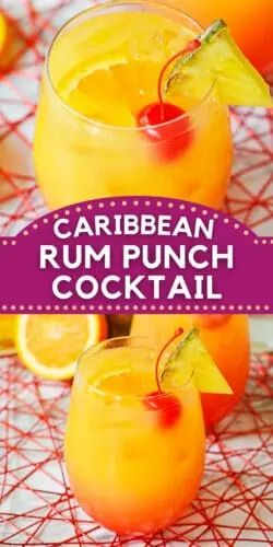 Rum And Grenadine Cocktails, Frozen Rum Punch, Orange Cocktail Recipes, Caribbean Rum Punch Recipe, Caribbean Rum Punch, Tropical Rum Punch, How To Make Rum, Rum And Orange Juice, Dark Rum Cocktails