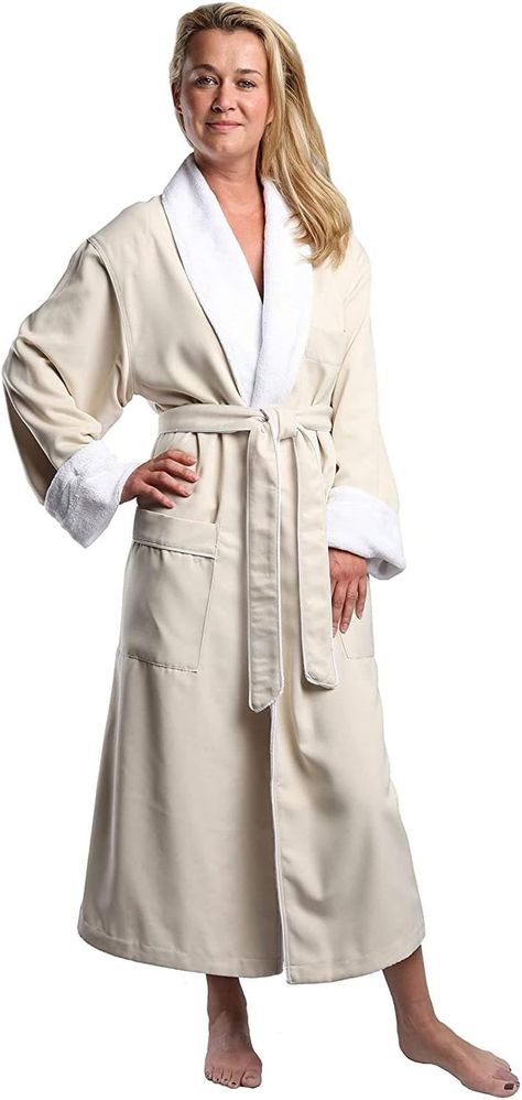 MONARCH Plush Lined Microfiber Bath Robe for Women or Men - Super Soft, Durable Luxury Spa, Resort & Hotel Bathrobe, Generously Sized (Unisex) Cypress at Amazon Women’s Clothing store: Bathrobes Robe For Women, Luxury Robes, Bath Robes, Bath Robes For Women, Luxury Spa, Monogram Styles, Natural Fabrics, The Well, Women Men