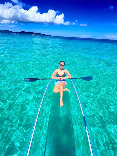 Malay - Welcome and Mabuhay! Another must-try activity in Boracay today is Crystal Kayaking. Hop on a crystal kayak and capture your most unique and Insta grammable shots while gliding through the serene waters of Boracay. Our friendly local guide will be there to assist you in capturing those amazing photos. This activity is ideal on sunny days or during sunset when the sea is calm. Inclusions: • Ride the renowned Crystal Kayak in Boracay • Enjoy a 10-15 minute photo-op activity • Let you Crystal Kayak Pose Boracay, Crystal Kayak Pose, Kayak Pose, Crystal Kayak, Beach Boracay, Fun Adventure, Beach Pictures Poses, Beach Photography Poses, Summer Photoshoot