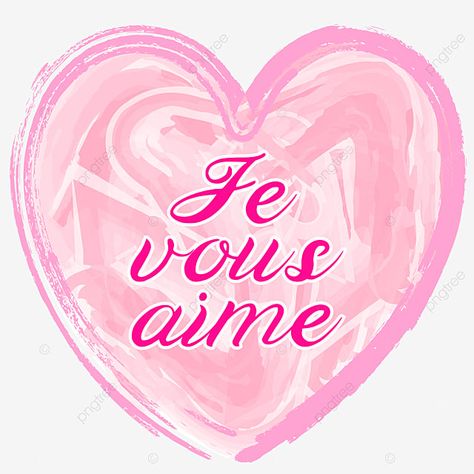 Heart Lettering, Watercolor Heart, Lettering Logo, French Quotes, New Backgrounds, Pink Watercolor, Elements Of Art, Letter Logo, Downloadable Art