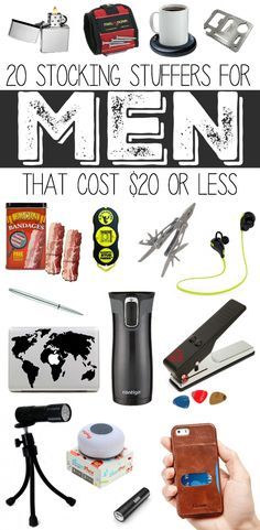 20 Stocking Stuffers for Men that Cost $20 or less...so many great gift ideas for guys who are techy, outdoorsy, those who like to build things, and guys who like bacon. Boyfriend Stocking Stuffers, Gifts For Guys, Unique Stocking Stuffers, Stocking Stuffers For Men, Handmade Stocking, Best Stocking Stuffers, Unique Gifts For Men, Super Gifts, Great Gift Ideas