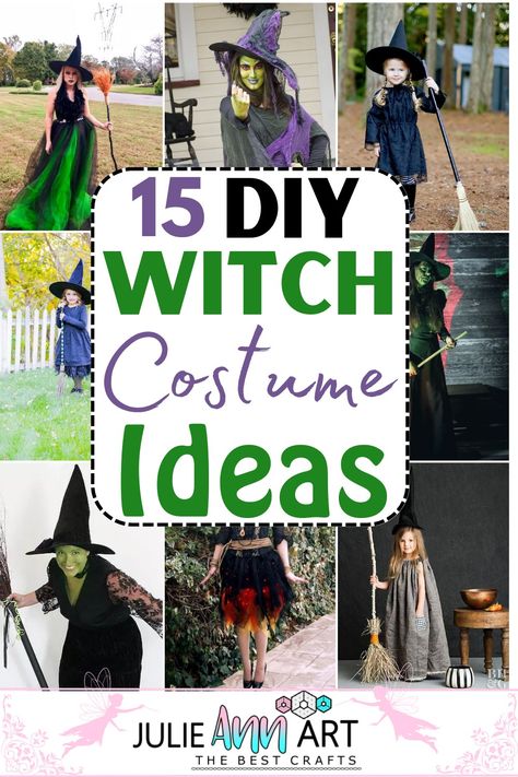 Witch Costume How To Dress Up Like A Witch, Witch Costume Accessories Diy, Thrift Store Witch Costume, Types Of Witches Costumes, Cute Witch Costume For Women Diy, Group Witch Costume Ideas, Funky Witch Costume, Nice Witch Costume, Diy Witches Costume Women