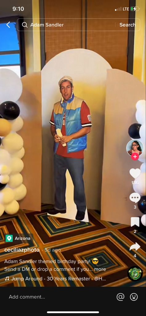 Adam Sandler Themed Party Decorations, Adam Sandler Party Food, Adam Sandler Party Decorations, Adam Sandler Birthday Party, Adam Sandler Birthday Party Theme, Adam Sandler Themed Party, Adam Sandler Party Theme, Adam Sandler Party, 50 Party