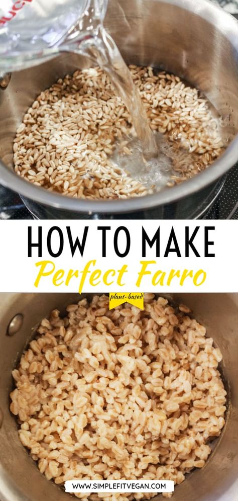 How To Cook Farro, Ancient Grains Recipes, Farro Recipes, Tips For Cooking, Healthy Grains, Grain Foods, Cooking Art, Mediterranean Recipes, How To Cook