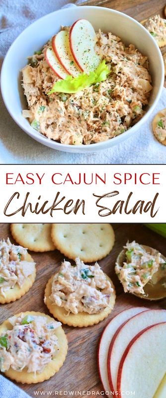 Cajun Chicken Salad Sandwich, Cold Easy Lunches For Work, Chicken Salad Dip Recipe, Cajun Chicken Salad Recipe, Unique Chicken Salad Recipes, Smoked Chicken Salad Recipe, Canned Chicken Lunch, Easy Canned Chicken Salad, Chicken Salad Bar