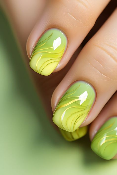 metallic lemon nails, lemon nail art, citrus-inspired nails, lemonade nails, yellow nail designs, metallic nail ideas, trendy nail art, vibrant nail colors, summer nail inspiration, nail trends, metallic nail polish, lemonade stand nails, citrus vibes, nail aesthetics, nail beauty, unique nail looks, sunny nails, shimmering nail designs, citrusy nail art, cheerful nails, fresh nail ideas, nail creativity, citrus-themed nails, citrus zest, lemon-inspired manicure, bright nail colors Lemon Green Nails, Cheerful Nails, Nail Designs Metallic, Metallic Nail Ideas, Fresh Nail Ideas, Lemonade Nails, Lemon Nail Art, Nails Lemon, Bright Nail Colors