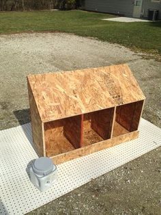 How to build nesting boxes out of one piece of plywood Build Nesting Boxes, Coop Nesting Boxes, Chicken Coop Nesting Boxes, Nesting Boxes Diy, Chicken Rearing, Chicken Barn, Chicken Pen, Portable Chicken Coop, Chicken Nesting Boxes