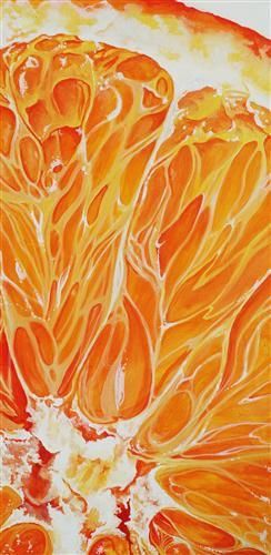 Orange by Venus Winston Foto Macro, Orange Painting, Junji Ito, Gcse Art, Wow Art, A Level Art, Natural Forms, Persimmon, 그림 그리기