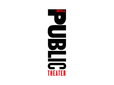 The Public Theater by Pentagram , via Behance Paula Sher, Typographic Logo Modern, Theater Branding, The Public Theater, Theatre Logo, Public Theater, Paula Scher, Typographic Logo Design, Type Logo