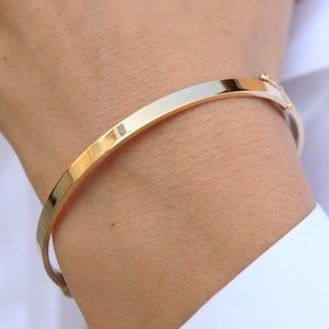 Gold Bracelet Bangle Jewelry, Plain Gold Bracelet, Plain Bracelet, Simple Gold Bangle, Plain Gold Bangles, Engraved Bangle Bracelet, Engraved Bangle, Dainty Gold Bracelet, Jewelry Staples