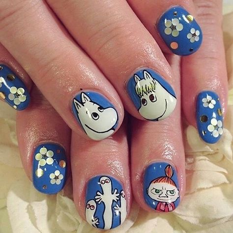 Cute Nails, Nail Polish, Nail Art, Nails, Blue, Art, Nail Arts